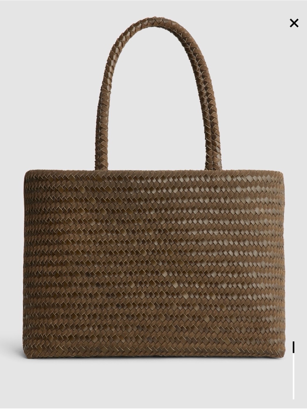 NWT Madewell The Signature Woven Tote in Suede & Leather